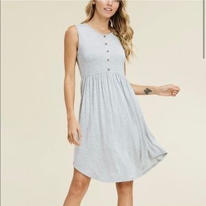New heather Grey swing dress
